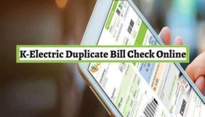 K-Electric Duplicate Bill Check Online 2024