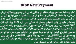 BISP new payment
