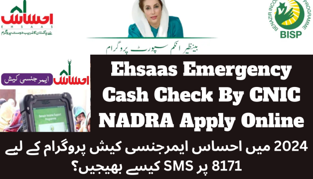 Ehsaas Emergency Cash Check By CNIC NADRA Apply Online