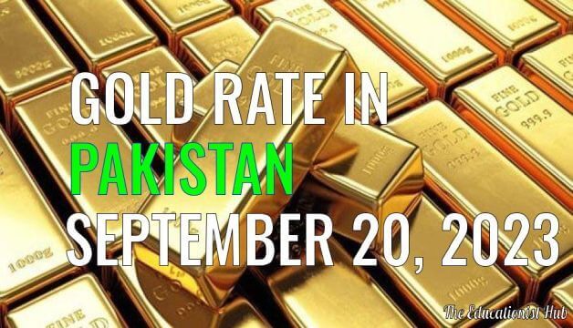 Gold Rate in Pakistan Today 20th September 2023