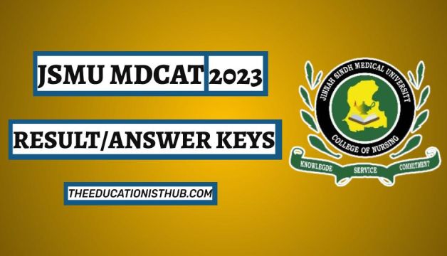 JSMU MDCAT 2023 Answer Key Sindh