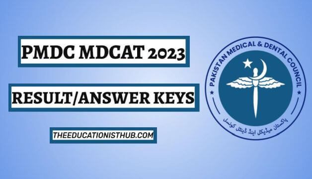 PMDC MDCAT Answer Keys 2023 PDF Download