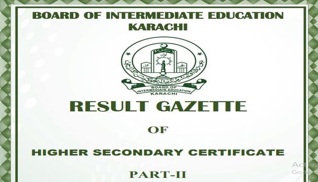 HSC Part 2 Result 2023 Karachi Board Pre Engineering
