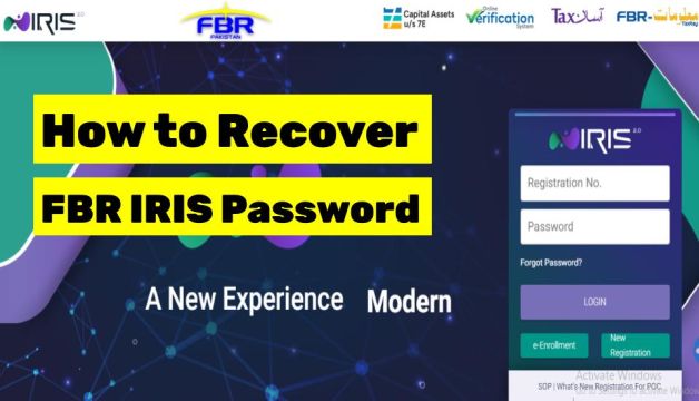 How to Recover Your FBR IRIS Password Without Email 2023