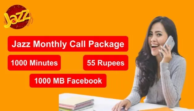 Jazz Monthly Call Package 55 Rupees