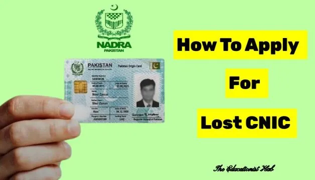 Nadra Lost CNIC ID Card Apply Online