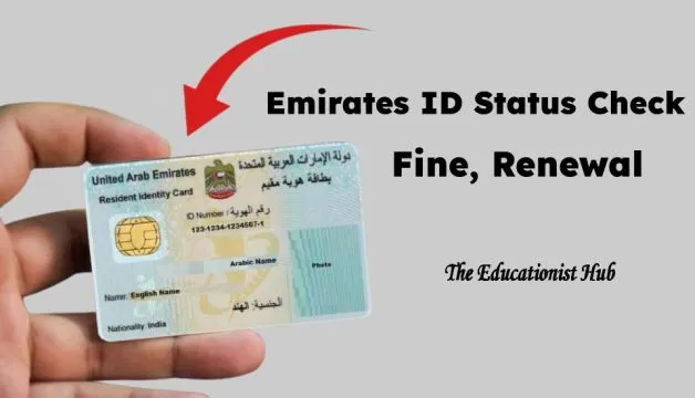 UAE Emirates ID Status Check Online fine