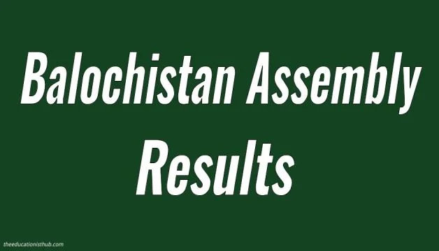 Balochistan Assembly Results
