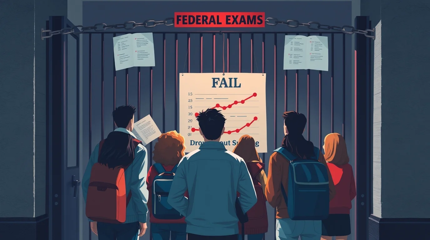 Federal Schools Block Failing Students from Board Exams, Risk Dropout Surge