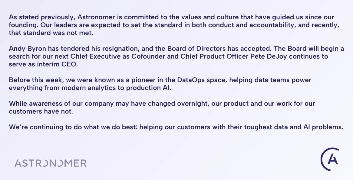 Appointed Interim CEO