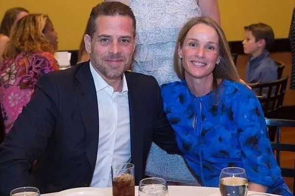Hunter with ex-wife Melissa