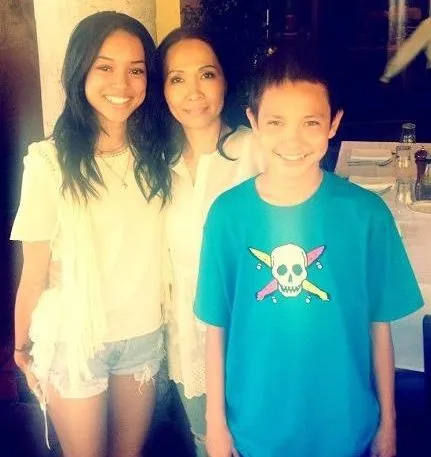Karrueche Tran with her little brother
