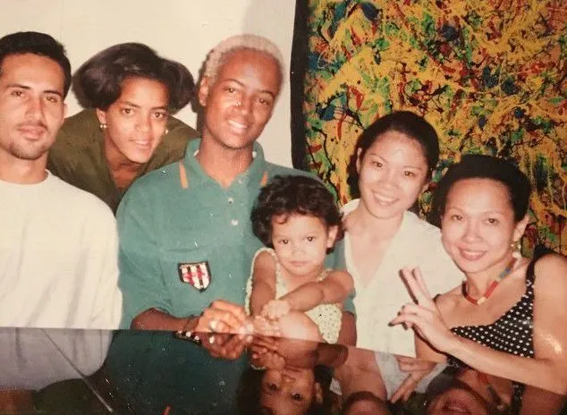 Karrueche Tran with her parents