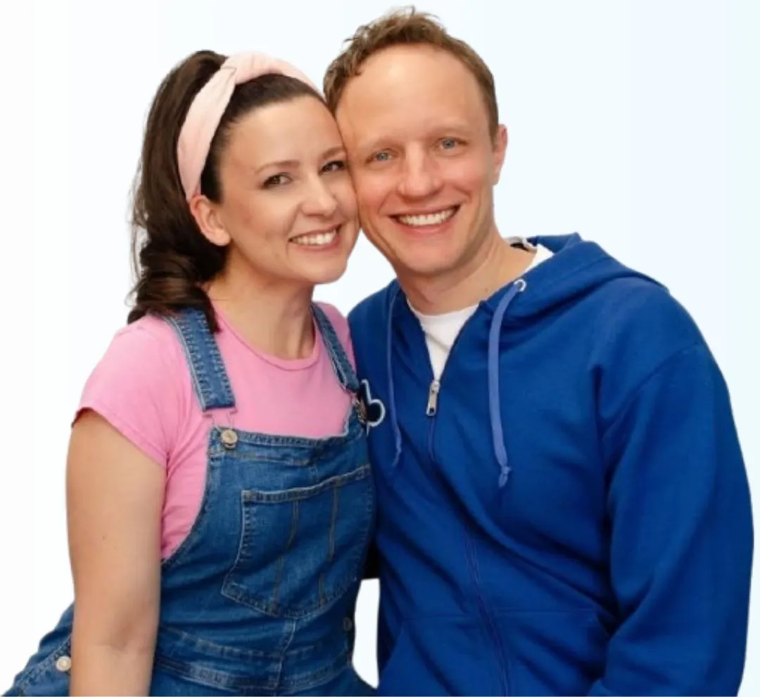 Rachel with her husband
