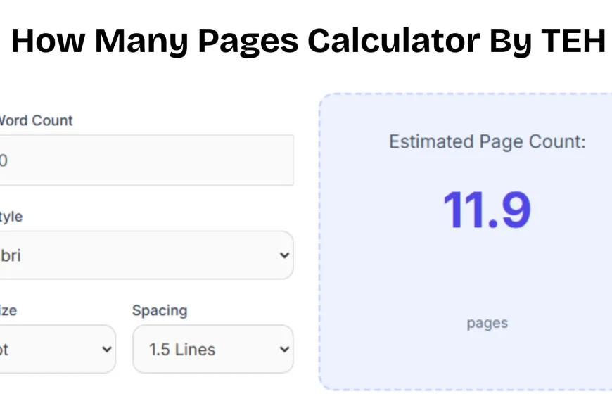 Words to Pages Calculator