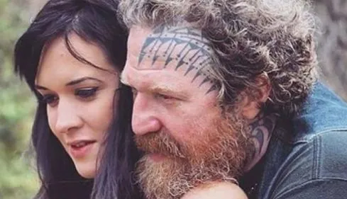 Brent Hinds with his ex-wife