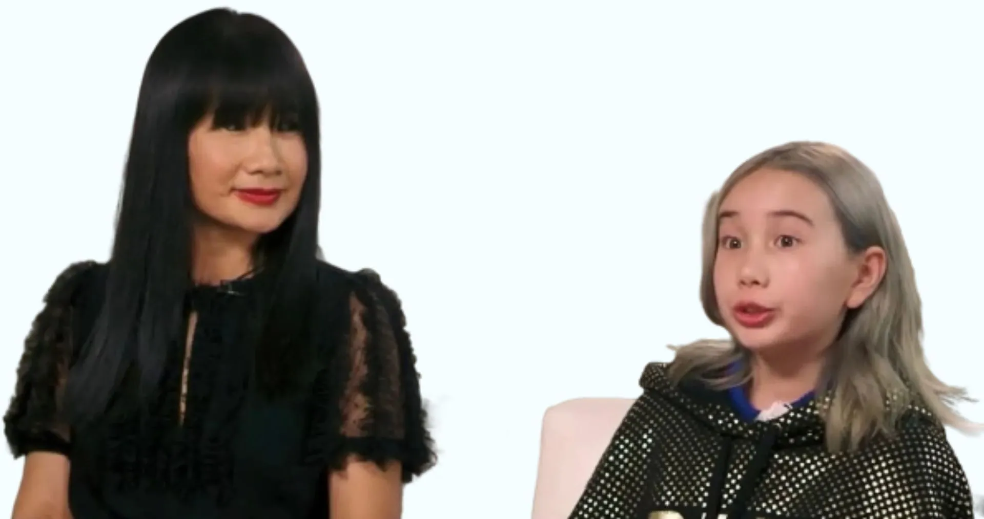 Lil Tay with her mother